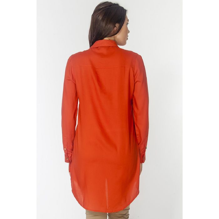 Туника женская L3166 цвет оранжевый, размер S(44)