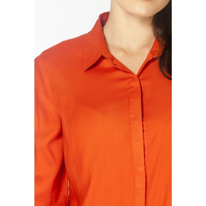 Туника женская L3166 цвет оранжевый, размер S(44)