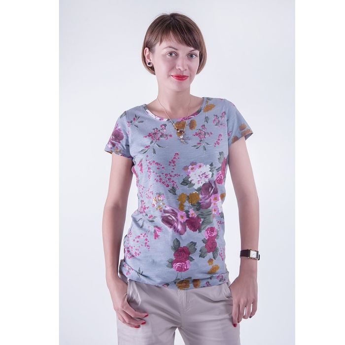 Футболка женская LFV6073 цвет лиловый, размер XS(42)