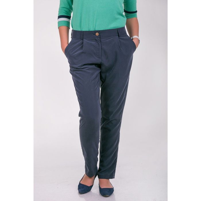 Брюки женские P3237 цвет темно-синий, размер S(44)