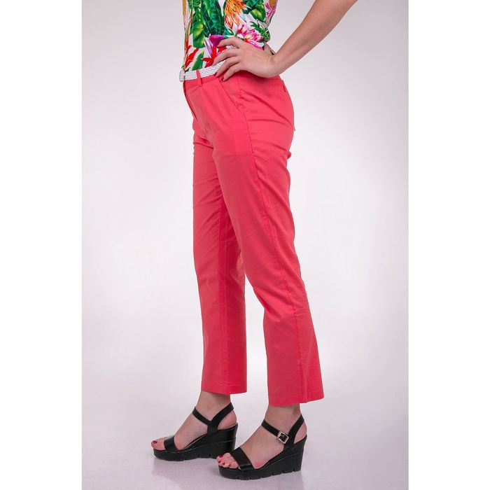 Брюки женские, цвет коралловый, размер XXL (52) (арт. P3220 С+)
