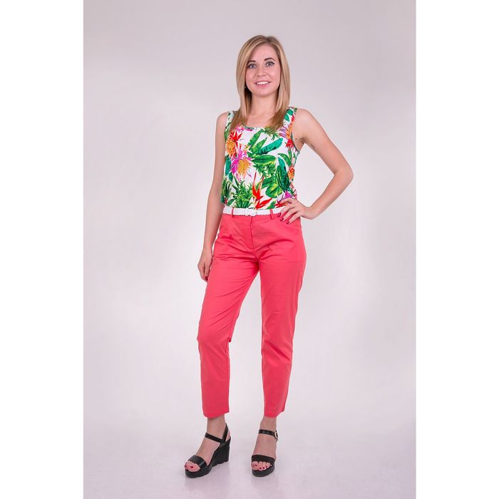 Брюки женские P3220 цвет коралловый, размер M(46)