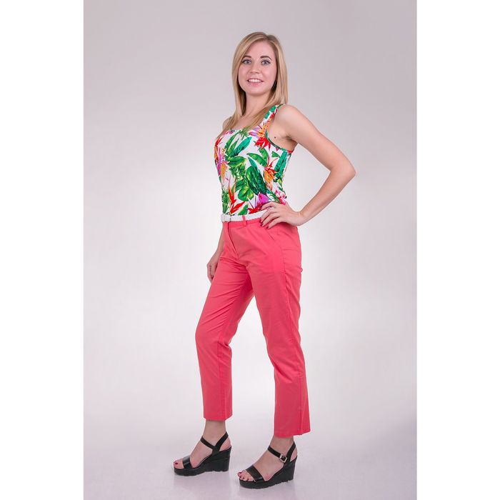 Брюки женские P3220 цвет коралловый, размер M(46)