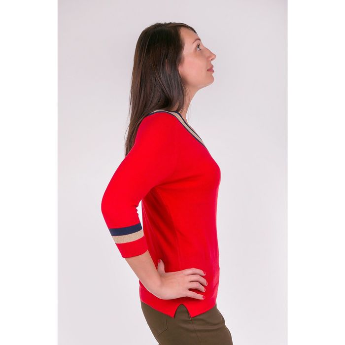Джемпер женский VIS-0009V цвет красный, размер L(48)