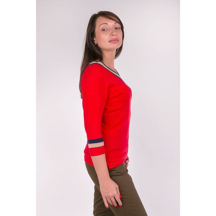 Джемпер женский VIS-0009V цвет красный, размер L(48)