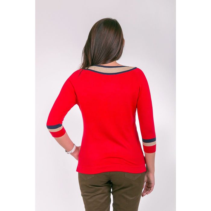 Джемпер женский VIS-0009V цвет красный, размер L(48)