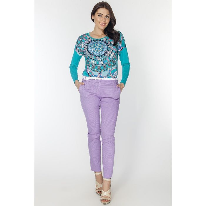 Брюки женские P3138 цвет сиреневый, размер M(46)