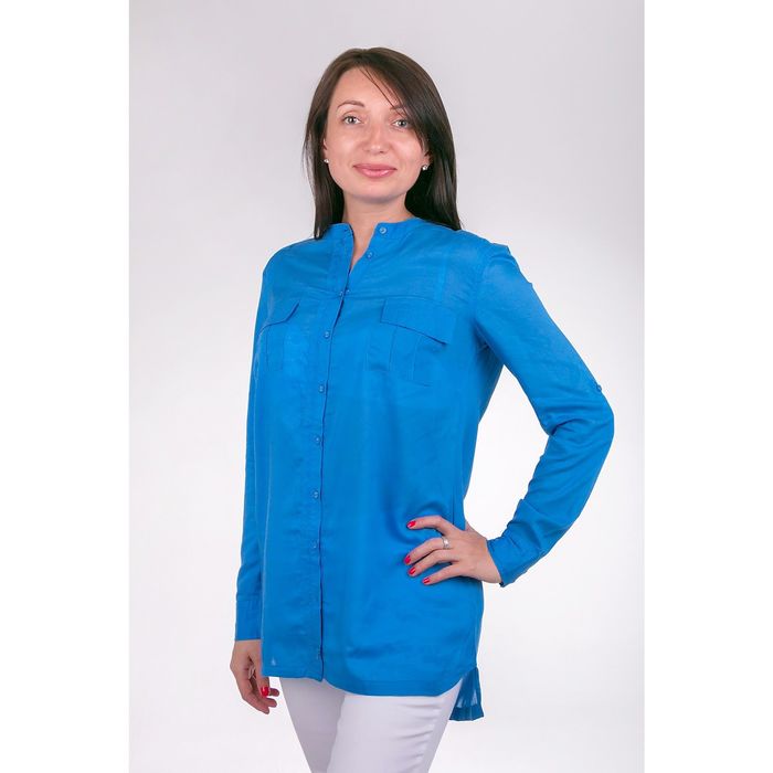 Блузка женская L3130 цвет голубой, размер  S(44)