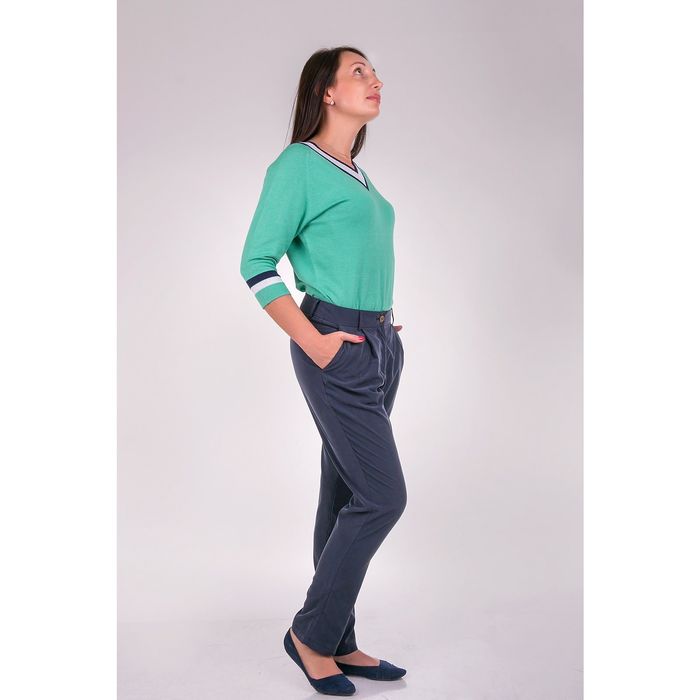 Брюки женские P3237 цвет темно-синий, размер XS(42)