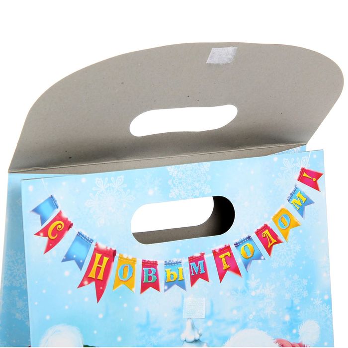 Пакет подарочный «Мишки», 26 × 32 × 12 см