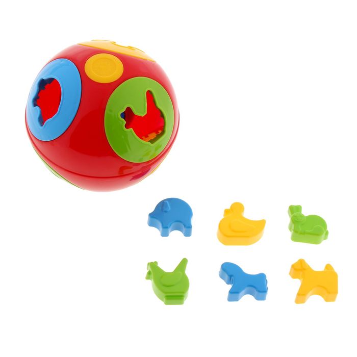 Развивающая игрушка-сортер «Умный малыш Шар-2», МИКС