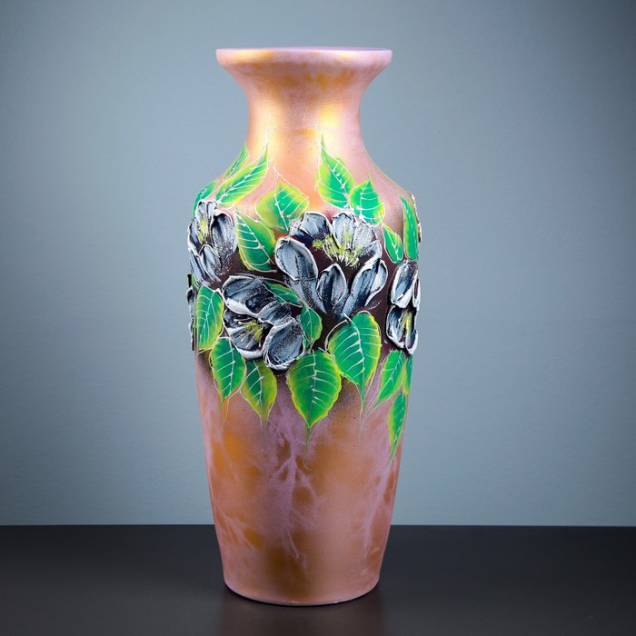 Ваза напольная "Боня" акрил, цветы