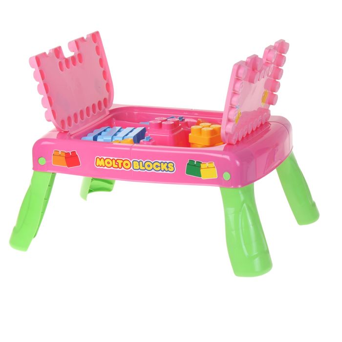 Игровой набор с конструктором, 20 деталей, цвет: розовый