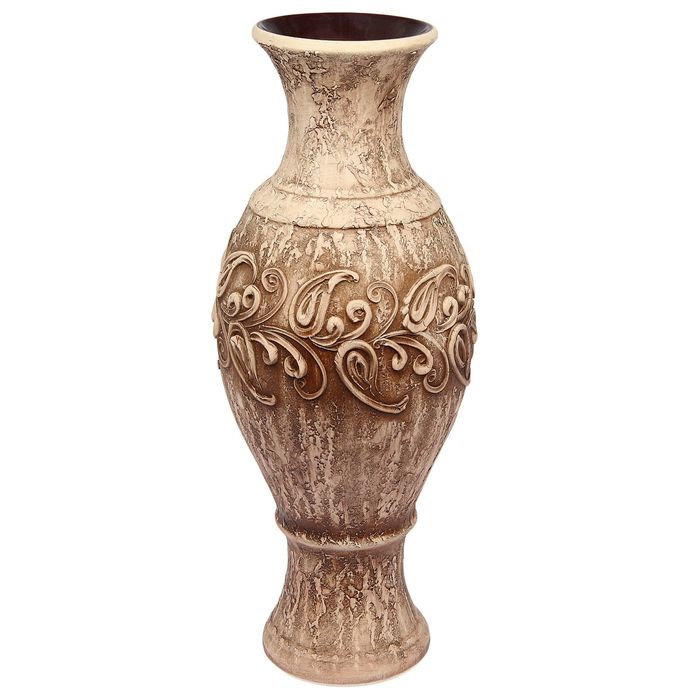 Ваза напольная"Юлия"коричневая барокко