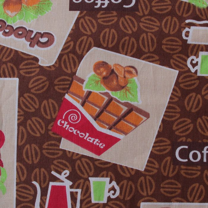 Скатерть "Доляна" Кофе 180*150 , бязь 120г/м2, 100% хлопок с ВМГО