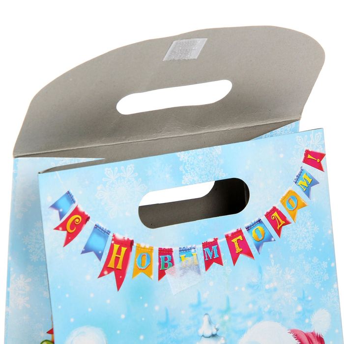 Пакет подарочный «Мишки», 18 × 23 × 10 см