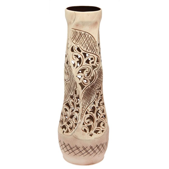 Ваза напольная "Свеча" резка