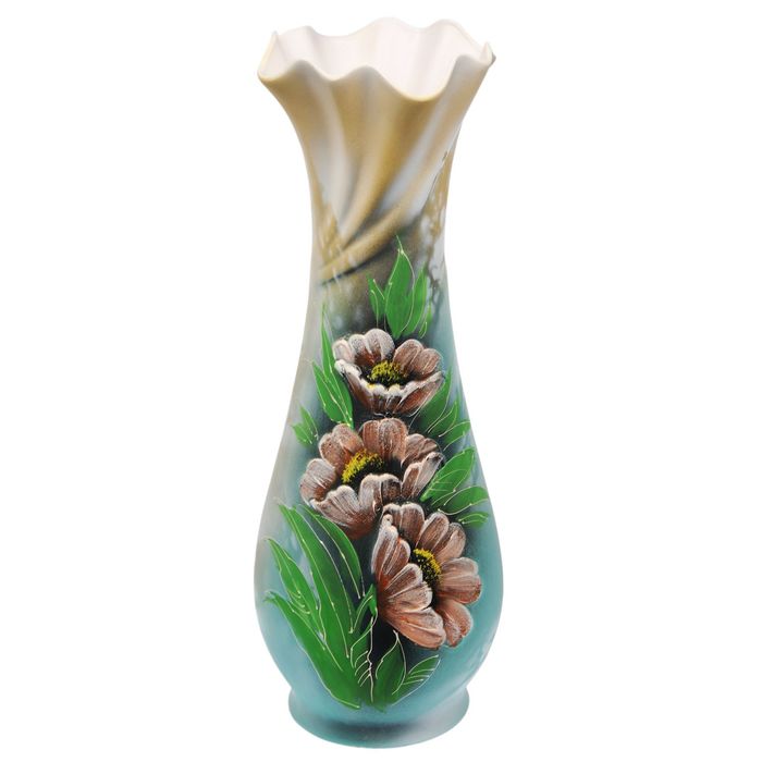 Ваза напольная "Вьюнок" акрилл, цветы, микс