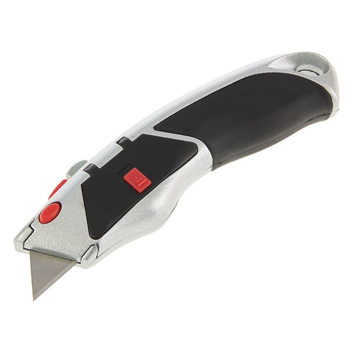 Нож универсальный TUNDRA premium, комбинированный корпус, трапеция, усиленный