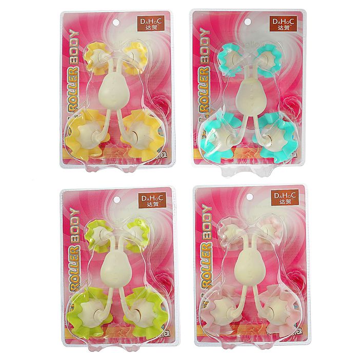 Массажёр универсальный "Четыре цветка", цвет МИКС