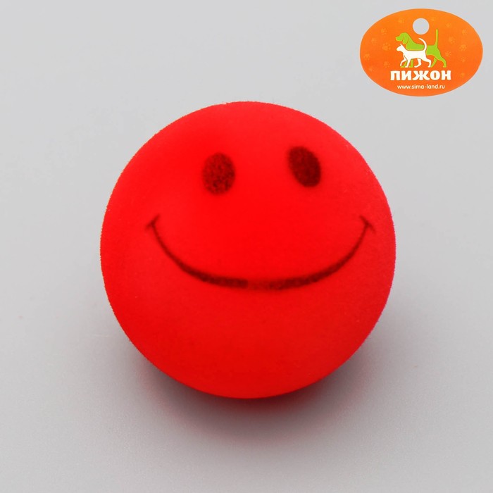 Игрушка бархатная с пищалкой "Улыбка", микс цветов