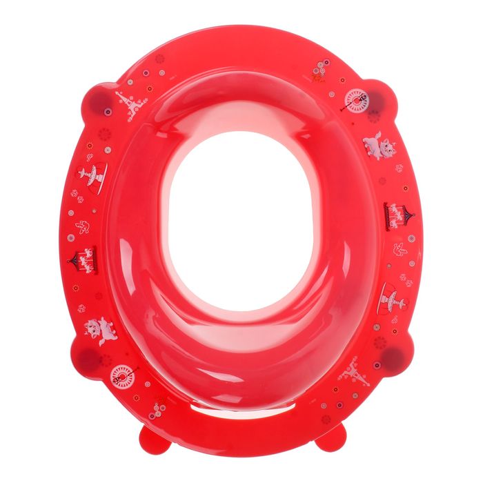 Детская накладка на унитаз Disney антискользящая, цвет коралловый