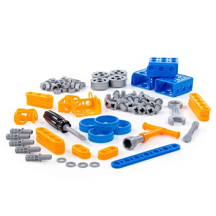 Конструктор "Изобретатель. Трактор-погрузчик №1", 141 деталь