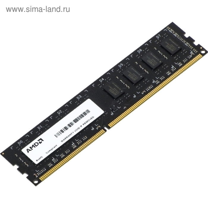 

Память DDR3 2Gb 1600MHz AMD R532G1601U1S-UO OEM PC3-12800 CL9 DIMM 240-pin 1.5В