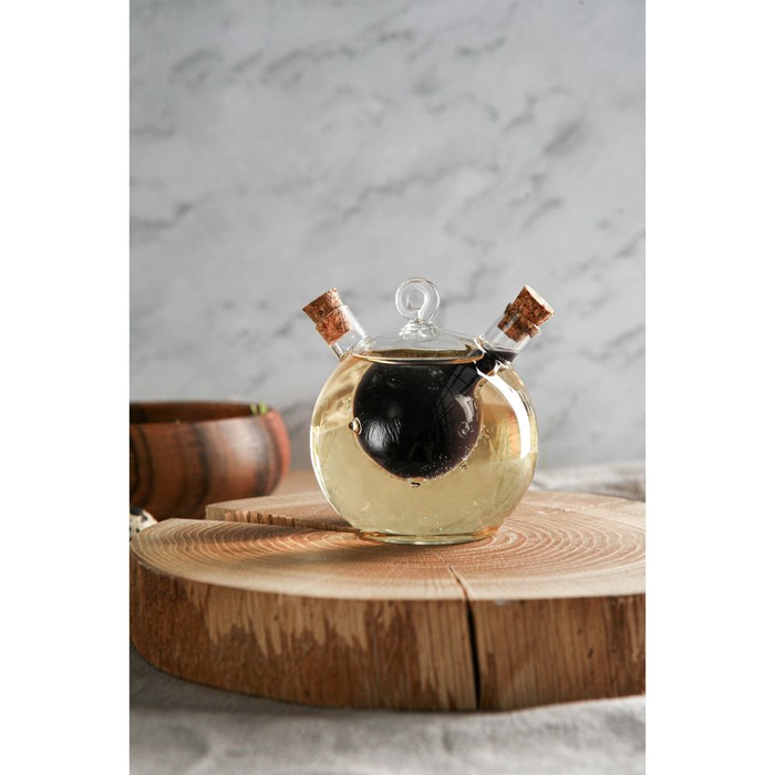 Бутыль "2 в 1" для соусов и масла "Фьюжн": 230 мл, 40 мл 10,5х8,5х9,5 см