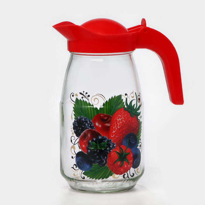 Набор питьевой "Ягодный фреш", 7 предметов: кувшин 1,5 л, 6 стаканов 230 мл, в подарочной упаковке
