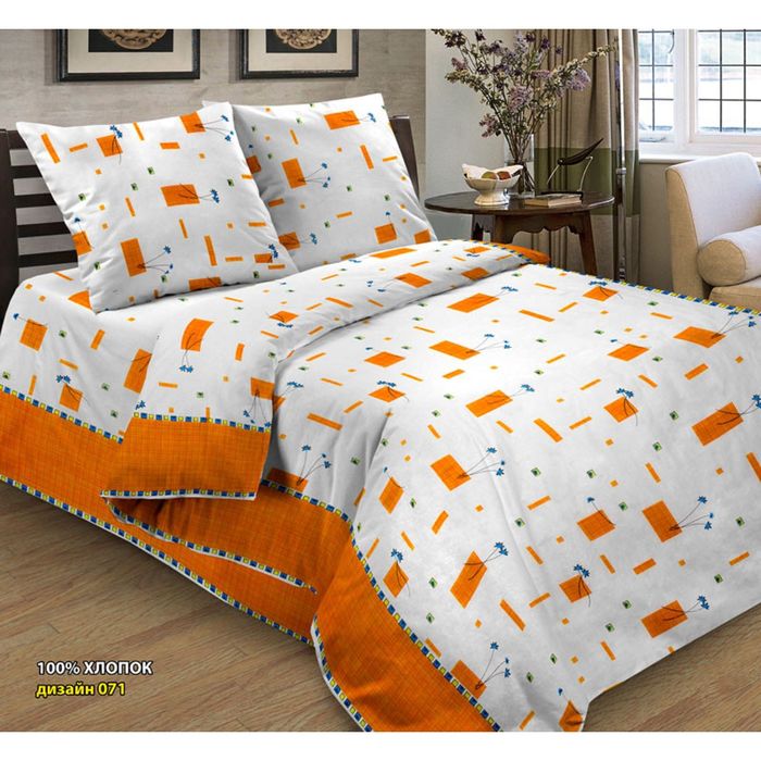 Постельное бельё 1,5 сп. Добрые традиции, рисунок 71, размер 150х215 см, 145х215 см, 70х70 см-2 шт., 105 г/м²