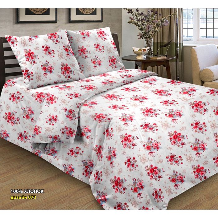 Постельное бельё 2 сп. Добрые традиции, рисунок 73, размер 180х215 см, 175х215 см, 70х70 см-2 шт., 105 г/м²