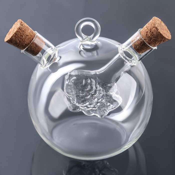 Бутыль "2 в 1" для соусов и масла "Фьюжн. Рыбка", емкости 230 мл, 15 мл