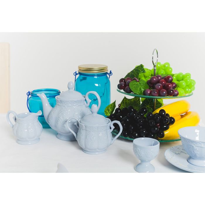 Блюдо 2х ярусное, d=25х15 см "Текстура"