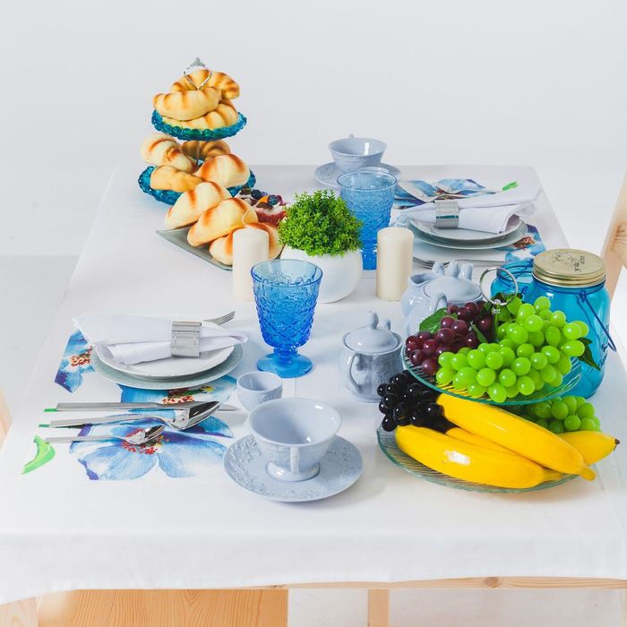 Блюдо 2х ярусное, d=25х15 см "Текстура"