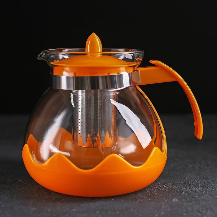 Чайник заварочный 1,6 л "Волна", 20х16х16 см, цвет МИКС