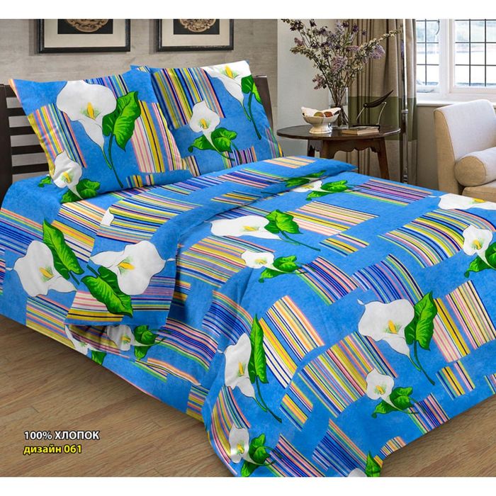 Постельное бельё 1,5 сп. Добрые традиции, рисунок 61, размер 150х215 см, 145х215 см, 70х70 см-2 шт., 105 г/м²