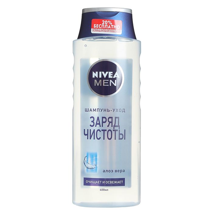 Шампунь для волос Nivea for Men "Заряд чистоты", 400 мл