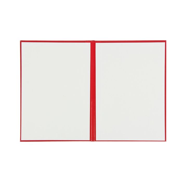 Папка адресная из бумвинила А4 "На подпись" Красная