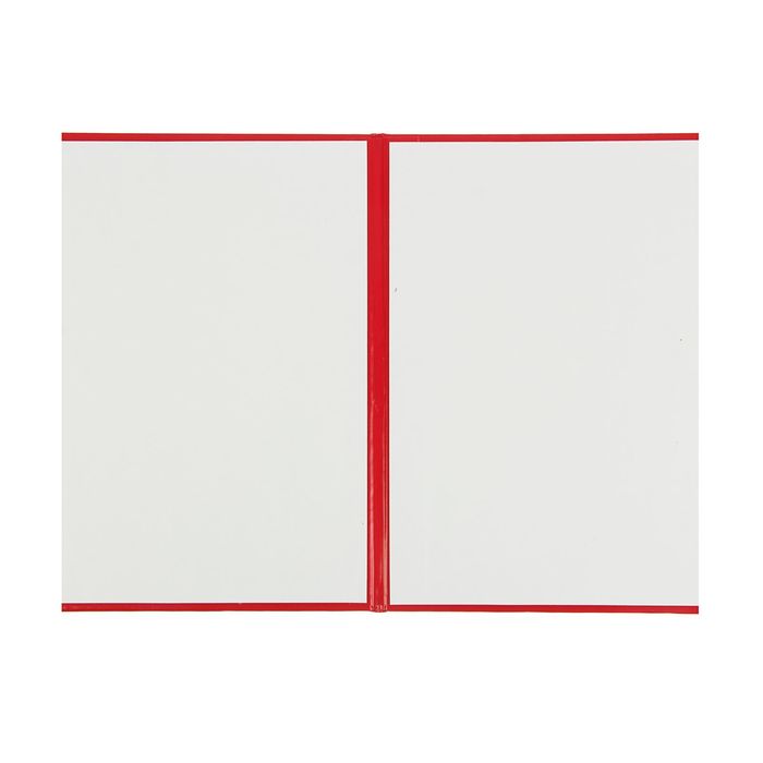 Папка адресная из бумвинила А4 "С российским орлом" Красная