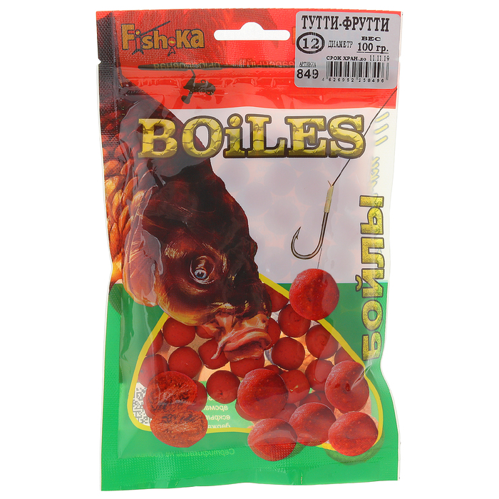 Бойлы Fish-ka тутти-фрутти, d=12 мм, вес 100 г