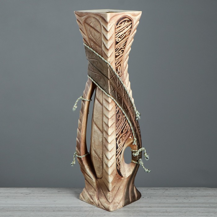 Ваза напольная "Шармэль" ангоб, декор, микс