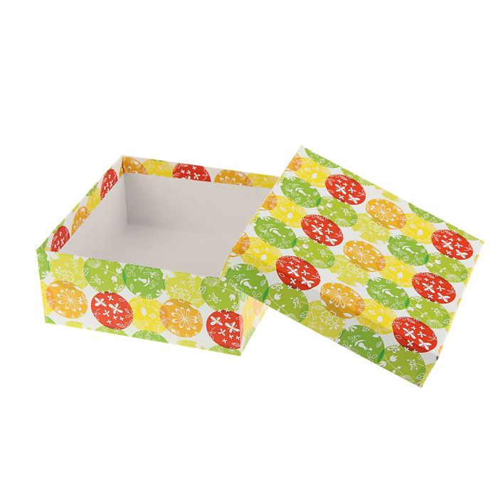 Набор коробок 3в1 "Шары и бабочки", 19 х 19 х 9,5 - 15,5 х 15,5 х 6,5 см