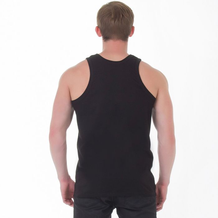 Майка мужская, размер 56, цвет чёрный