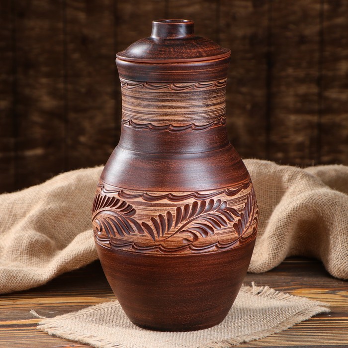 Кувшин "Крынка" с крышкой 1,75 л