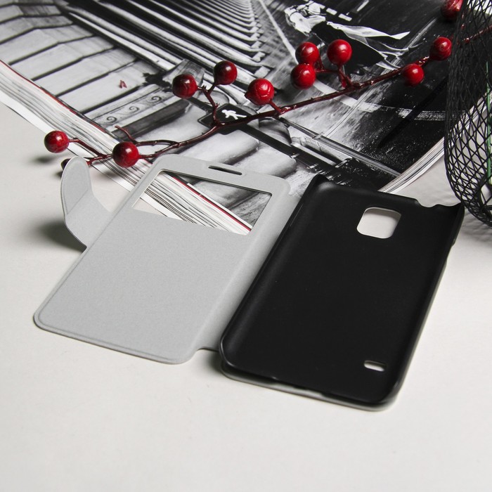 Чехол-книжка "Norton" для телефона, для Samsung Galaxy S5, цвет белый