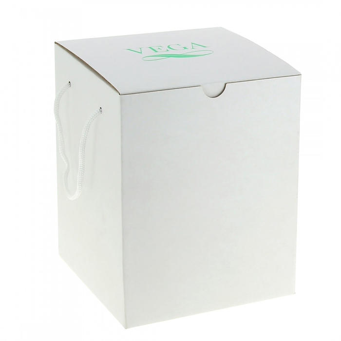 Композиция в вазе, розы белые, 13 х 13 х 18 см