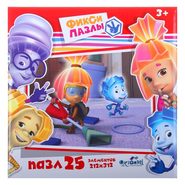Пазлы "Фиксики Уборка", 25 элементов