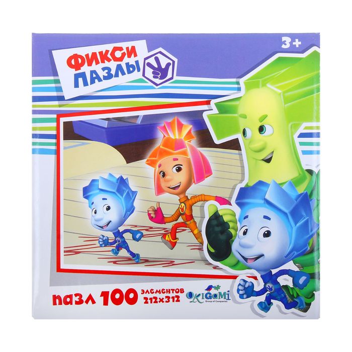 Пазлы "Фиксики. Бегуны",100 элементов