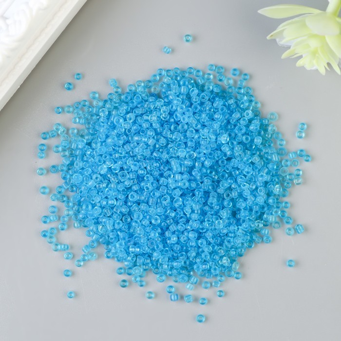 Бисер круглый "Голубой", размер 12/0, 20 г